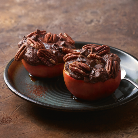 Chocolade-appels met pecannoten