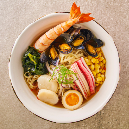 Seafood miso ramen