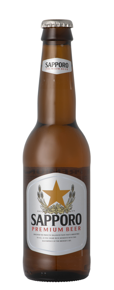 Sapporo Premium Beer 4,8% bottle 330 ml